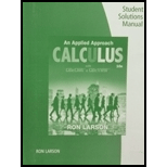 Student Solutions Manual for Larson's Calculus: An Applied Approach, 10th - 10th Edition - by Ron Larson - ISBN 9781305860995