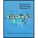 Statistics for the Behavioral Sciences, Loose-leaf Version - 10th Edition - by GRAVETTER - ISBN 9781305862807