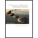 Contemporary Mathematics For Business & Consumers, Loose-leaf Version
