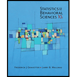 Statistics for Behavioral Sci.. - With Mindtap - 10th Edition - by GRAVETTER - ISBN 9781305918542
