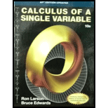 Calculus of a Single Variable (AP Edition Updated) - 10th Edition - by Ron Larson - ISBN 9781305952911
