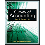 Survey of Accounting (Accounting I) - 8th Edition - by Carl Warren - ISBN 9781305961883
