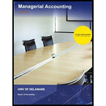 Managerial Accounting ACCT 208 - 14th Edition - by University of Delaware Depart. of Accounting - ISBN 9781308241623