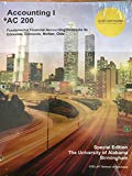 Accounting I, AC 200: Fundamental Financial Accounting Concepts, Special Edition for The University of Alabama Birmingham School of Business - 9th Edition - by Edmonds, NcNair, Olds - ISBN 9781308437576