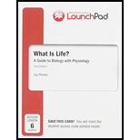 LaunchPad for What is Life? A Guide to Biology with Physiology (Six Month Access) - 3rd Edition - by Jay Phelan - ISBN 9781319011543