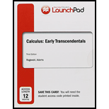 Calculus: Early Transcendentals -Launchpad Access - 3rd Edition - by Rogawski - ISBN 9781319034894