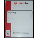 Psychology - Launchpad - 11th Edition - by Myers - ISBN 9781319044862