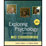 EXPLORING PSYCH.IN MODULES-ACCESS - 11th Edition - by Myers - ISBN 9781319129682