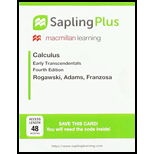 CALCULUS:EARLY TRANS.-SAPLINGPLUS - 4th Edition - by Rogawski - ISBN 9781319279813