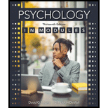 PSYCHOLOGY IN MODULES-LAUNCHPAD ACCESS - 13th Edition - by Myers - ISBN 9781319355548