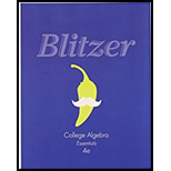 BLITZER  COLLEGE ALGEBRA ESSENTIALS