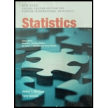 Statistics Sta 2122 Second Custom Edition For Florida International University - 2nd Edition - by James T. Mcclave And Terry Sincich - ISBN 9781323441466