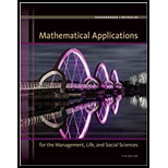 Mathematical Applications For The Management, Life, And Social Sciences - 11th Edition - by Ronald J. Harshbarger; James J. Reynolds - ISBN 9781337032247