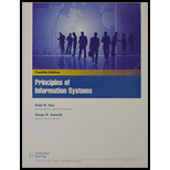 PRINCIPLES OF INFO.SYS.(LL)>CUSTOM PKG< - 12th Edition - by STAIR - ISBN 9781337074674