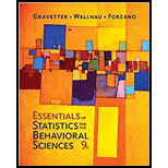 Essentials of Statistics for The Behavioral Sciences (MindTap Course List) - 9th Edition - by Frederick J Gravetter, Larry B. Wallnau, Lori-Ann B. Forzano - ISBN 9781337098120