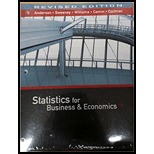 Statistics For Business & Economics, Revised, Loose-leaf Version - 13th Edition - by David R. Anderson, Dennis J. Sweeney, Thomas A. Williams, Jeffrey D. Camm, James J. Cochran - ISBN 9781337115629