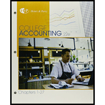 Bundle: College Accounting, Chapters 1-27, Loose-leaf Version, 22nd + Study Guide With Working Papers, Chs 1-15 + Cengagenowv2, 2 Terms Printed Access Card, Chs 1-27
