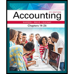 Accounting, Chapters 14-26 - 27th Edition - by WARREN, Carl S.; Reeve, James M.; Duchac, Jonathan - ISBN 9781337272117