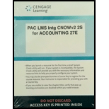 Lms Integrated Cengagenowv2, 2 Terms Printed Access Card For Warren/reeve/duchac?s Accounting, 27th - 27th Edition - by WARREN, Carl; Reeve, James M.; Duchac, Jonathan - ISBN 9781337272322