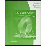 Student Solutions Manual for Larson/Edwards' Calculus of a Single Variable, 11th
