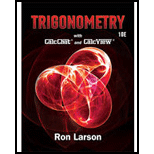 Student Solutions Manual for Larson's Trigonometry, 10th - 10th Edition - by Larson, Ron - ISBN 9781337278485