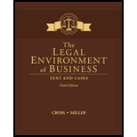 Bundle: The Legal Environment Of Business: Text And Cases, 10th + Mindtap Business Law, 1 Term (6 Months) Printed Access Card - 10th Edition - by CROSS - ISBN 9781337374835
