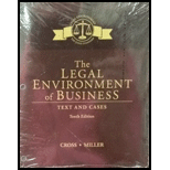 Bundle: The Legal Environment of Business: Text and Cases, Loose-Leaf Version, 10th + MindTap Business Law, 1 term (6 months) Printed Access Card - 10th Edition - by Frank B. Cross, Roger LeRoy Miller - ISBN 9781337379373