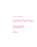 Cognitive Psychology: Connecting Mind  Research and Everyday Experience (MindTap Course List) - 4th Edition - by Goldstein - ISBN 9781337431057
