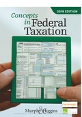 EBK CONCEPTS IN FEDERAL TAXATION 2018 - 18th Edition - by Murphy - ISBN 9781337516532