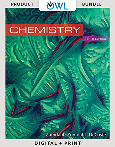 Bundle: Chemistry, 10th + Lms Integrated For Owlv2, 4 Terms (24 Months) Printed Access Card - 10th Edition - by Steven S. Zumdahl, Susan A. Zumdahl, Donald J. DeCoste - ISBN 9781337537759