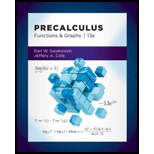Precalculus - 13th Edition - by Swokowski,  Earl W. - ISBN 9781337552332