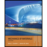 Mechanics of Materials - With MindTap - 9th Edition - by GOODNO - ISBN 9781337581042