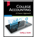 Bundle: College Accounting: A Career Approach (with QuickBooks Online), Loose-leaf Version, 13th + LMS Integrated CengageNOWV2, 1 term (6 months) Printed Access - 13th Edition - by Cathy J. Scott - ISBN 9781337587358
