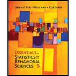 Bundle: Essentials of Statistics for The Behavioral Sciences, Loose-Leaf Version, 9th + MindTap Psychology, 1 term (6 months) Printed Access Card
