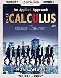 Bundle: Calculus: An Applied Approach, Brief, Loose-leaf Version, 10th + WebAssign Printed Access Card for Larson's Calculus: An Applied Approach, 10th Edition, Single-Term - 10th Edition - by Ron Larson - ISBN 9781337604826