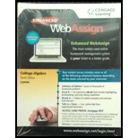 WebAssign Printed Access Card for Larson's College Algebra, 10th Edition, Single-Term - 10th Edition - by Ron Larson - ISBN 9781337652728