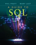 A Guide to SQL - 9th Edition - by Pratt - ISBN 9781337668880