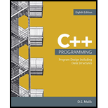 EBK C++ PROGRAMMING: PROGRAM DESIGN INC - 8th Edition - by Malik - ISBN 9781337669085