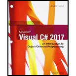 Microsoft Visual C#: An Introduction to Object-Oriented Programming, Loose-leaf Version - 7th Edition - by Joyce Farrell - ISBN 9781337685771