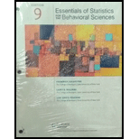 ESS OF STAT FOR THE BEH SCI (LL / VALUE - 9th Edition - by GRAVETTER - ISBN 9781337752848