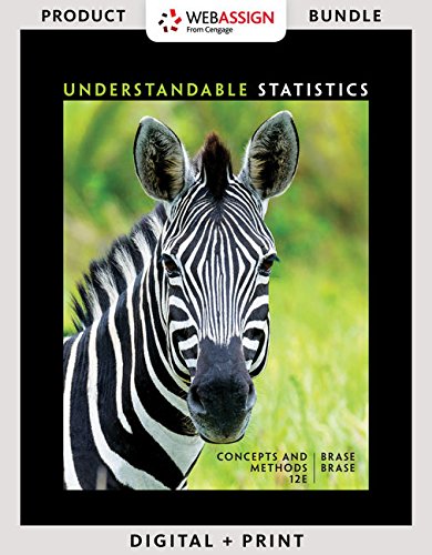 Bundle: Understandable Statistics: Concepts And Methods, 12th + Jmp Printed Access Card For Peck's Statistics + Webassign Printed Access Card For ... And Methods, 12th Edition, Single-term