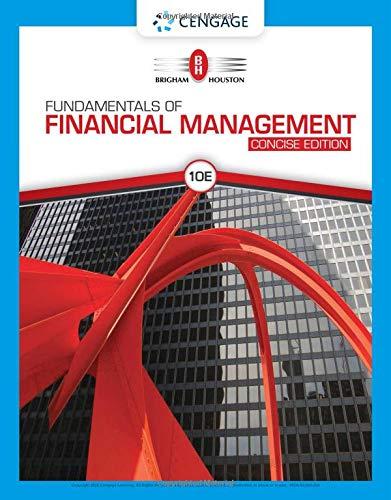Fundamentals Of Financial Management, Concise Edition (mindtap Course List)