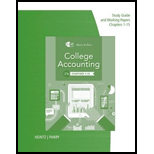 College Accounting - Study Guide / Working Papers 1-15