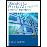 Statistics for People Who (Think They) Hate Statistics - 1st Edition - by SALKIND, Neil J./ - ISBN 9781412999205