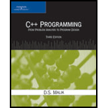 C++ Programming: From Problem Analysis to Program Design - 3rd Edition - by Malik - ISBN 9781418836399