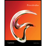 Precalculus - 8th Edition - by Ron Larson, Robert P. Hostetler - ISBN 9781439045770
