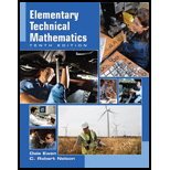 Elementary Technical Mathematics - 10th Edition - by EWEN,  Dale, nelson,  C. Robert. - ISBN 9781439046890