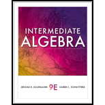 Intermediate Algebra - 9th Edition - by Jerome E. Kaufmann, Karen L. Schwitters - ISBN 9781439049006