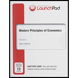 LaunchPad for Cowen's Modern Principles of Economics (12 month access) - 3rd Edition - by Tyler Cowen, Alex Tabarrok - ISBN 9781464110160