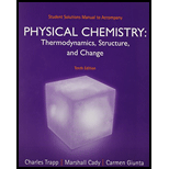 Student Solutions Manual for Physical Chemistry - 10th Edition - by Charles Trapp, Carmen Giunta, Marshall Cady - ISBN 9781464124495
